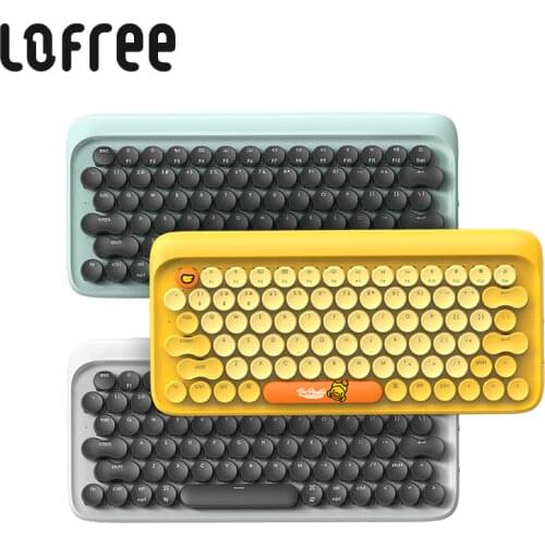 LOFREE Dot Bluetooth Mechanical Keyboard System-wide Use Green Axis 79 Key Keyboard adjustable brightness For Smart Home