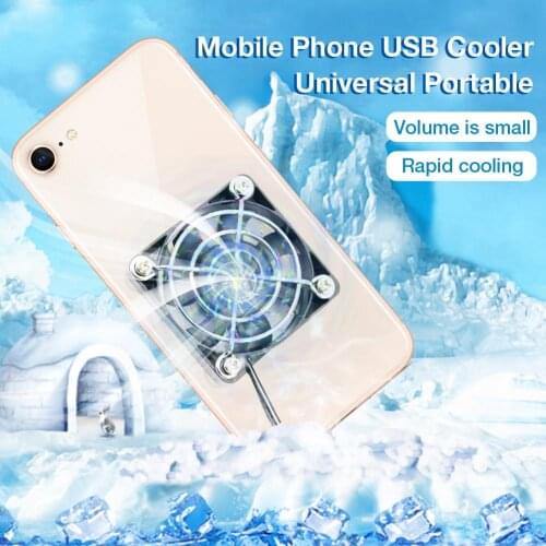 Mobile Phone USB Cooler Universal Portable Gamepad Radiator Fan Mute Radiator Controller Heat Sink for Phone Gamepad Game
