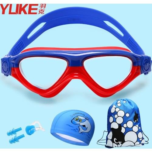 New Transparent Adjustable Children Kids Waterproof Silicone Anti Fog UV Shield Swimming Glasses Goggles Eyewear Eyeglasses