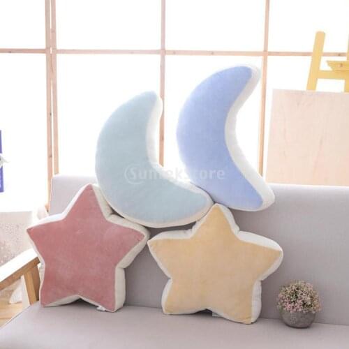 Lovely Kids Child Cushion Decorative Childrens Pillows Star Moon Cushion for Pillows Plush Toy Throw Pillow Baby Room