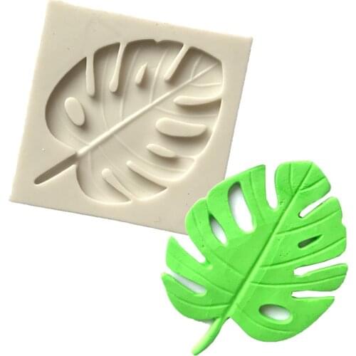 Leaves Fondant Silicone Mold Cake Candy Chocolate Molds Soap Embossed Decoration Pudding Mould DIY Baking Tools
