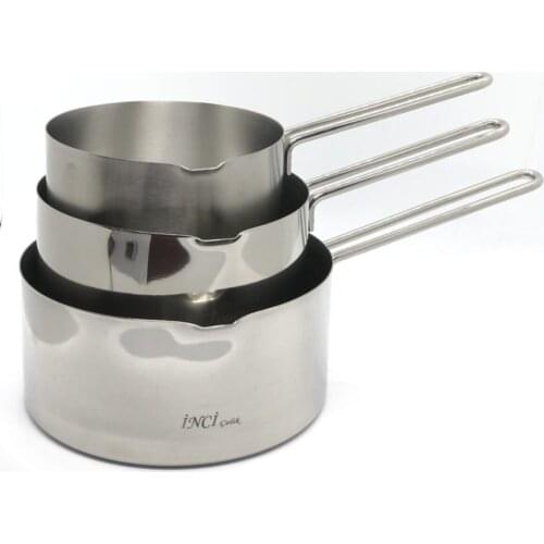 Steel Sauce Pan 3 pcs Set 12 cm 14 cm 16 cm