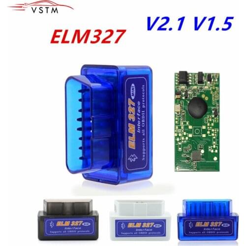 Super Mini ELM327 Bluetooth OBD2 V2.1 V1.5 Auto Scanner OBDII Car ELM 327 Tester Diagnostic Tool for Android Windows Symbian