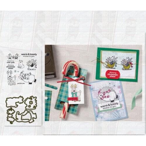 Warm Toasty Metal Cutting Dies and Stamps Scrapbooking Craft Stencil Album Paper Make Template Decor Design New Stamps And Dies