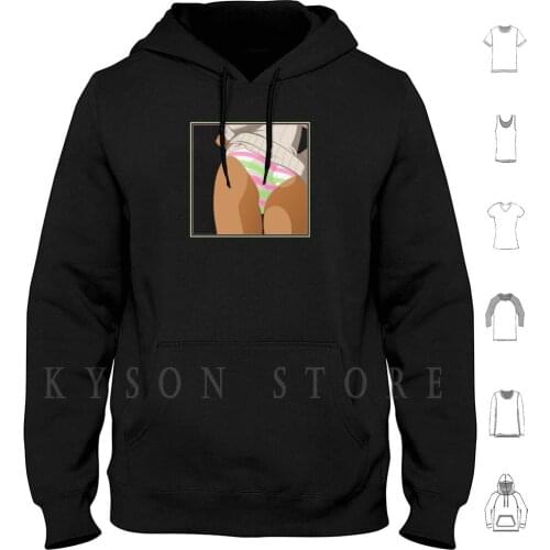 Booty & Pantsu Hoodie long sleeve Anime Manga Pantsu Shimapan Panties Kawaii Ecchi Hentai Ass Booty Waifu Gyaru Gal