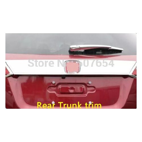 Higher star stainless steel rear car trunk decoration trim, rear trunk decoration bar for Honda Vezel 2014