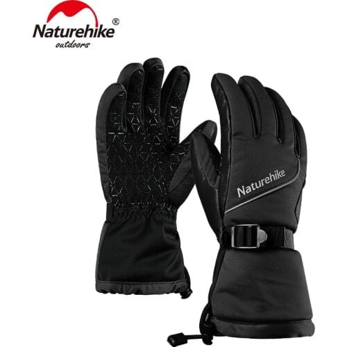 Naturehike Winter Hiking Gloves Windproof Climbing Gloves Anti-slip Waterproof Skiing Glove Outdoor Sport Cycling Skiing Camping