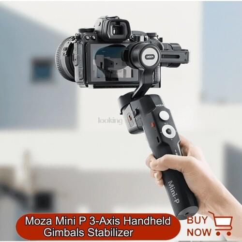 Moza Mini P 3-Axis Handheld Gimbals Stabilizer Selfie stick for iPhone for Mirrorless Action Cameras Smartphones Max-load 900g