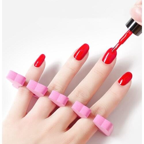30pcs/Pack Pink Nail Art Toes Separators Fingers Foots Sponge Soft Gel UV Tools Polish Manicure Pedicure