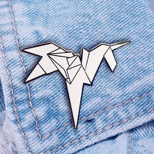 Blade Runner Origami Unicorn Brooch Pins Enamel Metal Badges Lapel Pin Brooches Jackets Jeans Fashion Jewelry Accessories