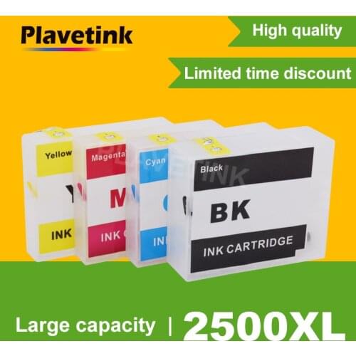 Plavetink Ink Cartridge For Canon PGI-2500 XL Refill Cartridges For Canon PGI 2500 MAXIFY IB4050 Ib4150 MB5050 MB5150 Printer