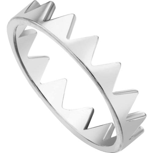 Cxwind Charm Geometric Triangle Ring Anillos Anel Feminino Bague Femme Punk Style Finger Round Crown Rings Women Jewelry