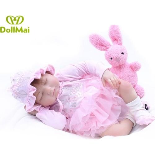 Hot sale doll reborn baby toys 50cm silicone reborn baby dolls for girls child gift Bebes reborn realista bonecas