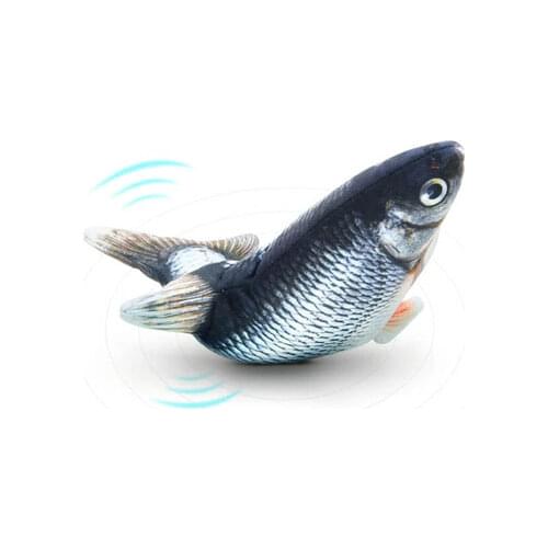 Moving Fish Electric Toy for Cat Gags Practical Jokes Electric Toys Plush Moving Dancing Fish Toy Kitten Grinding Claw Gift Toy