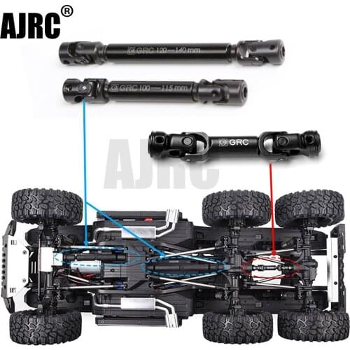 G2 Heavy-duty CVD Drive Shaft Metal Universal Joint for TRAXXAS TRX-6 G63 6*6 RC Crawl Car Modification Parts