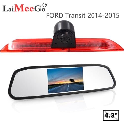 HD Brake Light Reversing Camera High Mount Stop Lamp Rear View Camera Stoplight Camera for FORD Transit 2014-2015