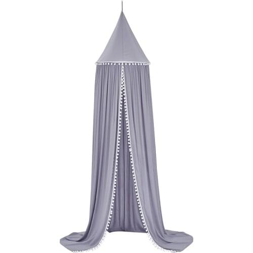 Cotton Crib Netting Baby Room Decoration Mosquito Net Kids Bed Curtain Canopy Round Crib Netting Tent Photography Props