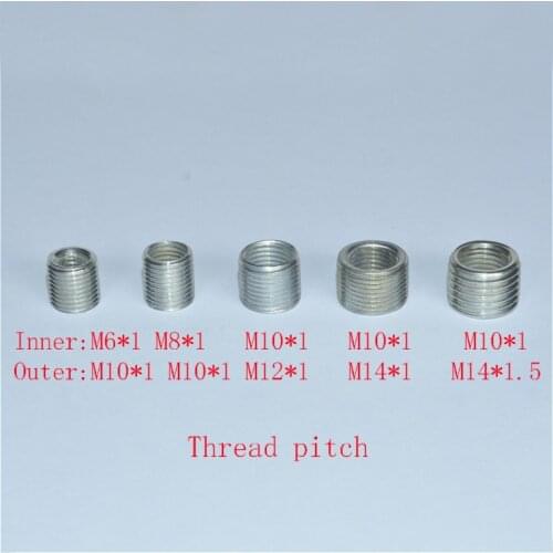 M10 to m6 m8 m12 m14 m16 m18 hollow screw adaptor inner outer threaded connector screw nut bolt nut coupler conveyer adapter