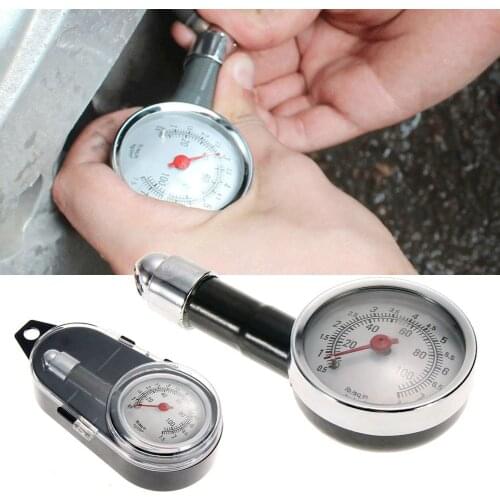 Dial Car Tire Pressure Gauge Dual-Scale Motorcycle Truck Tyre Pressure Gauge Monitoring Car Tire Pressure Gauge