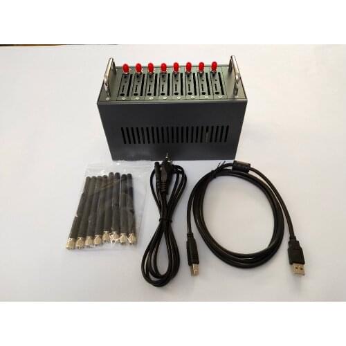 Bulk SMS Software Wavecom M35 8 Ports GSM Modem Pool USB Interface 800/900/1800/1900MHz 8 sim card USSD STK Recharge