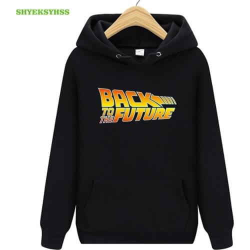 New Mens Hoodie Back to the Future Classic Movie Series Hoodies Mens Personality Creative Clothing Novelty Funny Clothing Tops