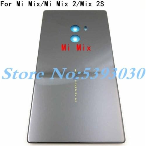 Original Ceramic Battery Door Back Cover Housing Case For Xiaomi Mi Mix Mi MIX 2 MI Mix 2S Without Camera Lens+Adhesive