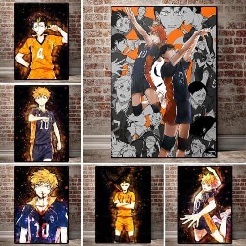 Japanese Anime Role Printed Haikyuu Poster Wall Art Pictures Canvas Paintings Portrait Modular for Living Room Home Decoration