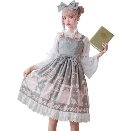 Lolita jsk Dress Sweet Bow Straps Lolita Dress