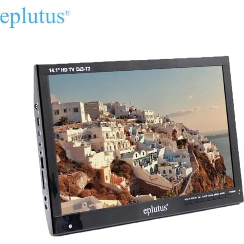 Portable TV for car DVB-T2 Digital tuner Analog mini small auto television Eplutus EP 143T 14.1 inch monitor for Russia car