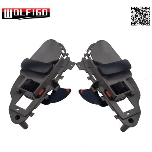 Grey Gray LH RH Left Right Car Interior Inside Door Handles for 1995-2002 Cadillac Chevrolet G-M-C 15708043, 77186, 15708044 New