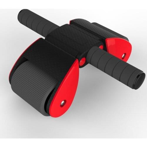 Foldable double wheel roller abdominal muscle wheel multi-function silent Ab rollers trainer fitness equipments body building