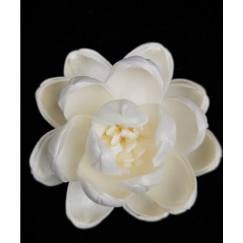 Lychee Life 2Pcs Lotus Flower No Fire Aromatherapy Rattan For Reed Diffuser Diy Replacement Sticks Home Bathroom Decoration