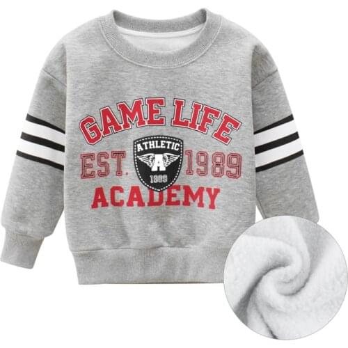 Bambino 2-9Years Baby Boy Sport Tops Kids Winter Clothes with Fleece Little Boys Clothing Children Costume Warm Jackets