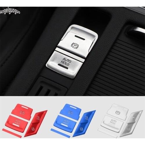 Styling For Volkswagen CC VW Arteon 2017-2020 Car Central Handbrake Auto Hold P button Door lock Switch Decoration Cover Trim