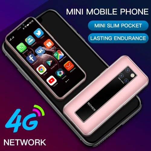 Soyes S10H RAM 3GB ROM 64GB Android 9.0 Ultra-Thin Mini Smartphone Dual Card 4G Student Mobile Phone Face Recognition Google