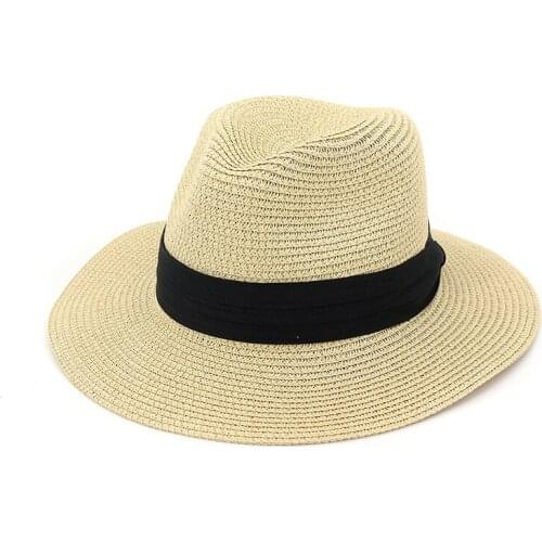 WeMe Womens Summer Panama 2021 Jazz Hat Outdoor Beach Hats Sunscreen Hat