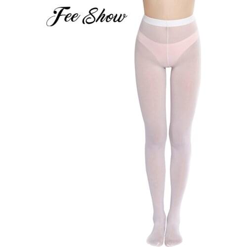 Women High Waist Sheer Transparent Tights Stockings Ladies Birthday Gift See-through Elastic Waistband Pantyhose Sexy Stockings