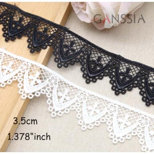 1yard Width:3.5cm Vintage Water Soluble Lace Embroidered Mesh Lace for Garment Trimming Lace for DIY(ss-639)