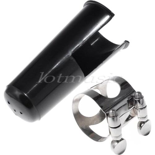 2Set Bb Clarinet Mouthpiece Nickel Ligature with Cap for Clarinet Parts