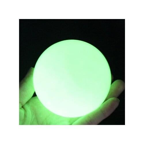 2pcs/lot Natural luminous ishihara specimens of mineral crystal luminous ball fluorescent pearl jewelry gift 35mm