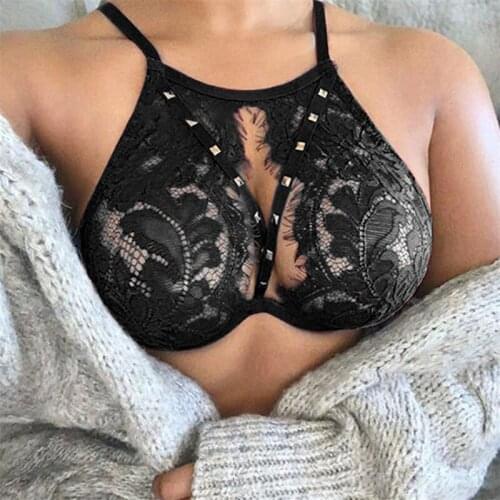 Plus Size Lace Full Cup Breathable Bras Underwear Women Vest Push Up Bra Ladies Outfit Sex Wireless Underwear