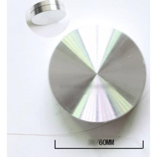 Diameter:60mm Mini aluminum alloy turntable bearing base display crafts swivel plate
