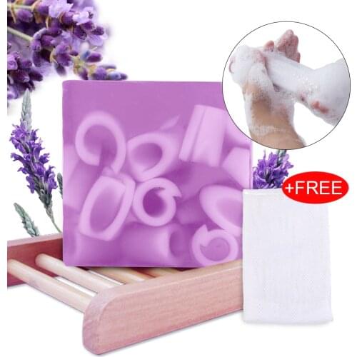 Essential Oil Handmade Soap Bars Lavender Fragrance Organic Soap Moisturizing ALL Natural Soap Bar Shower Face Multi-Function