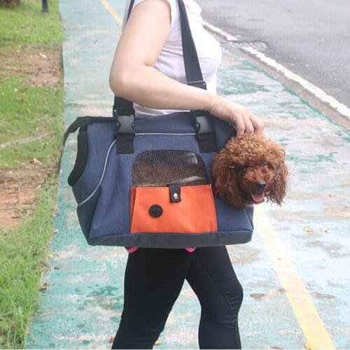 Breathable Pet Dog Cat Single Shoulder Bags Light Portable Four Sides Durable AIRY Dog Handbag Travel Puppy Bag Pet Supplies
