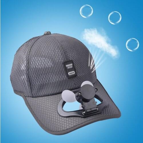 Summer Ladies and Mens Sun Hat Adult Baseball Fishing Fan Cooling Baseball Cap Usb Charging Breathable Sunscreen Sun Hat