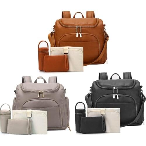Fashion Simple Mummy Bags Large Capacity Women Handbags Female Totes Bags Solid Ladies Shoulder Messenger Bag Clutch Bag