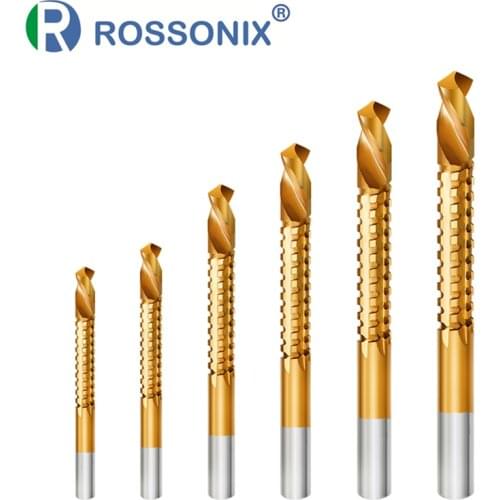 6 Pieces Cobalt Drill Bit Set Spiral Screw Metric Composite Tap Twist Drill Bit Woodworking Tools for Cutting Drilling Polishing