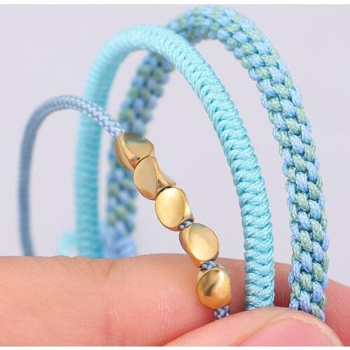 New Fashion Fashion 3PCs Set Hand Line Fresh Art Style Best Friend Hand Line Hand Weaving Bracelet