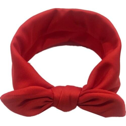 2020 New Fashion Baby Girls Princess Elastic Candy Solid Color Headdress Kids Baby Boys Cloth Hair Band Solid Bowknot Bow 3M-12T