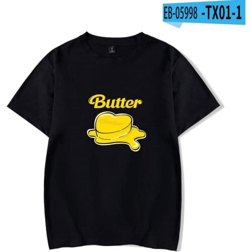 2021 New album Butter T-Shirt Women Men Short Sleeve Bangtan Boys t-shirts Harajuku boy girls tops Butter clothes Oversized